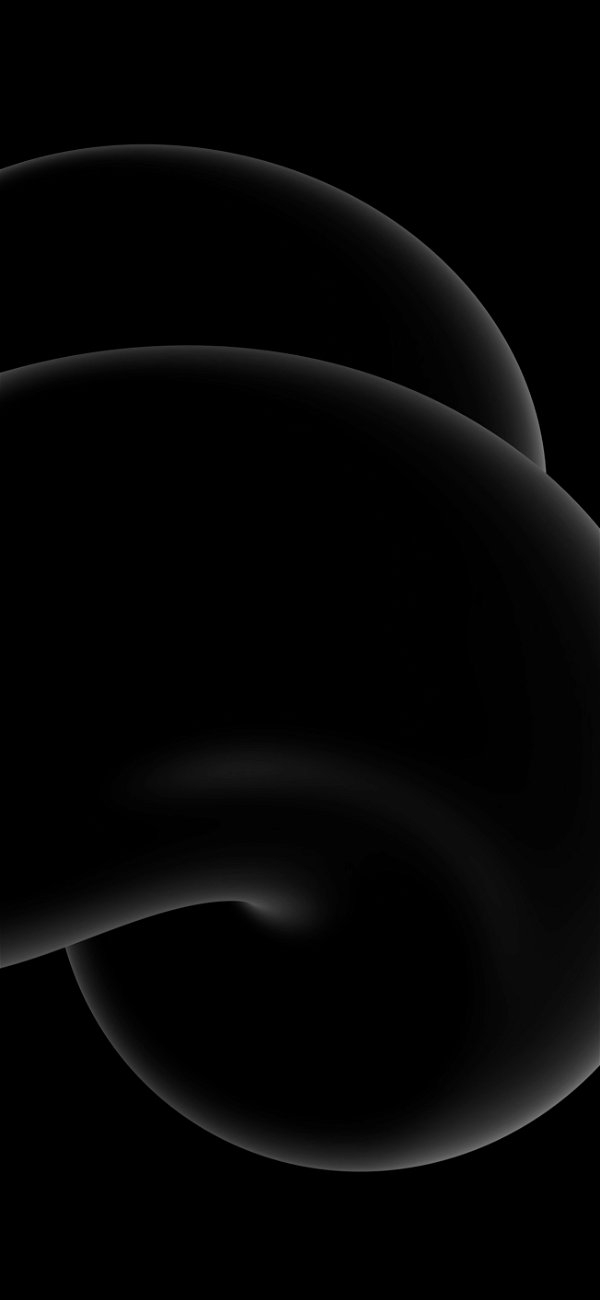 خلفية دوائر حلزونية ثلاثية الأبعاد سوداء للجوال
