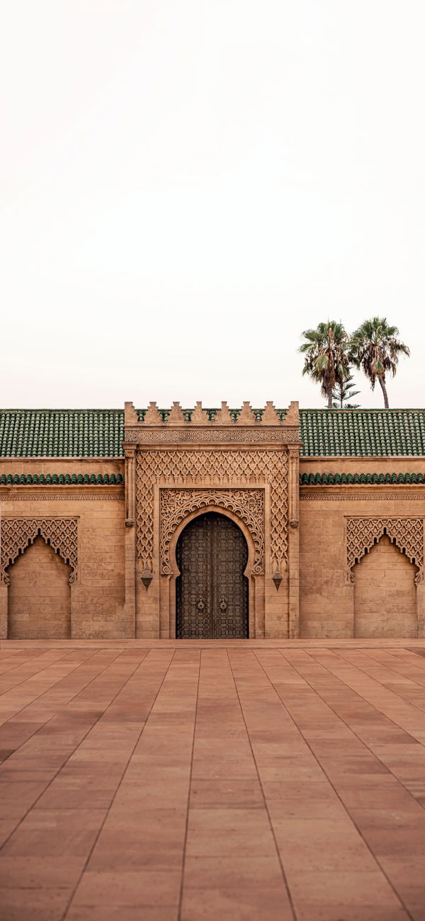 خلفية القصر المغربي البني التاريخي القديم للجوال