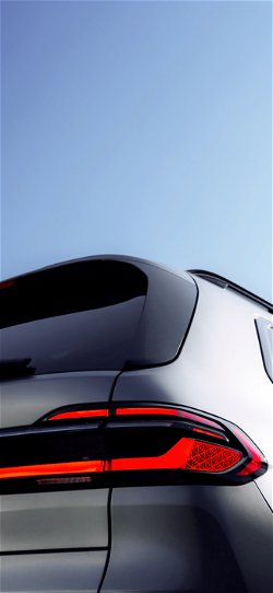 خلفية  الزواية الخلفية لسيارة BMW رمادية اللون  للجوال